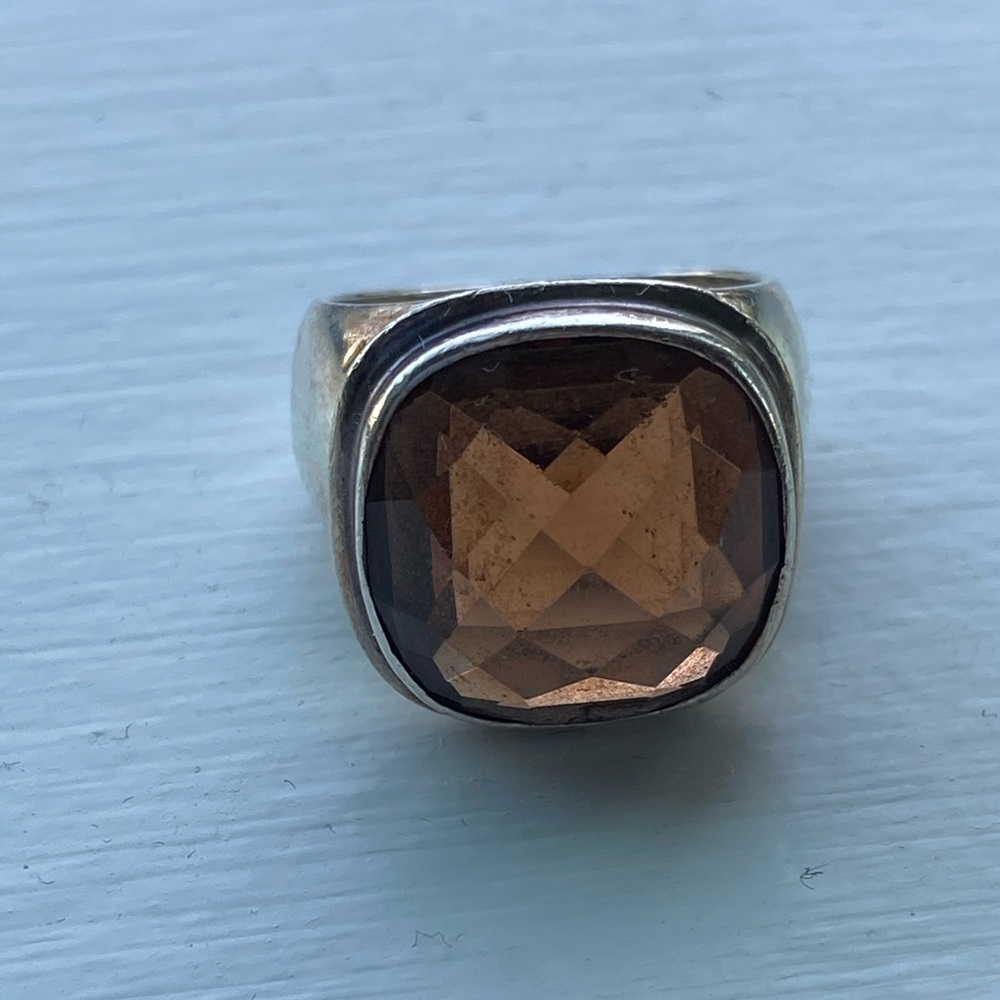 Sterling silver 925 genuine gemstone ring